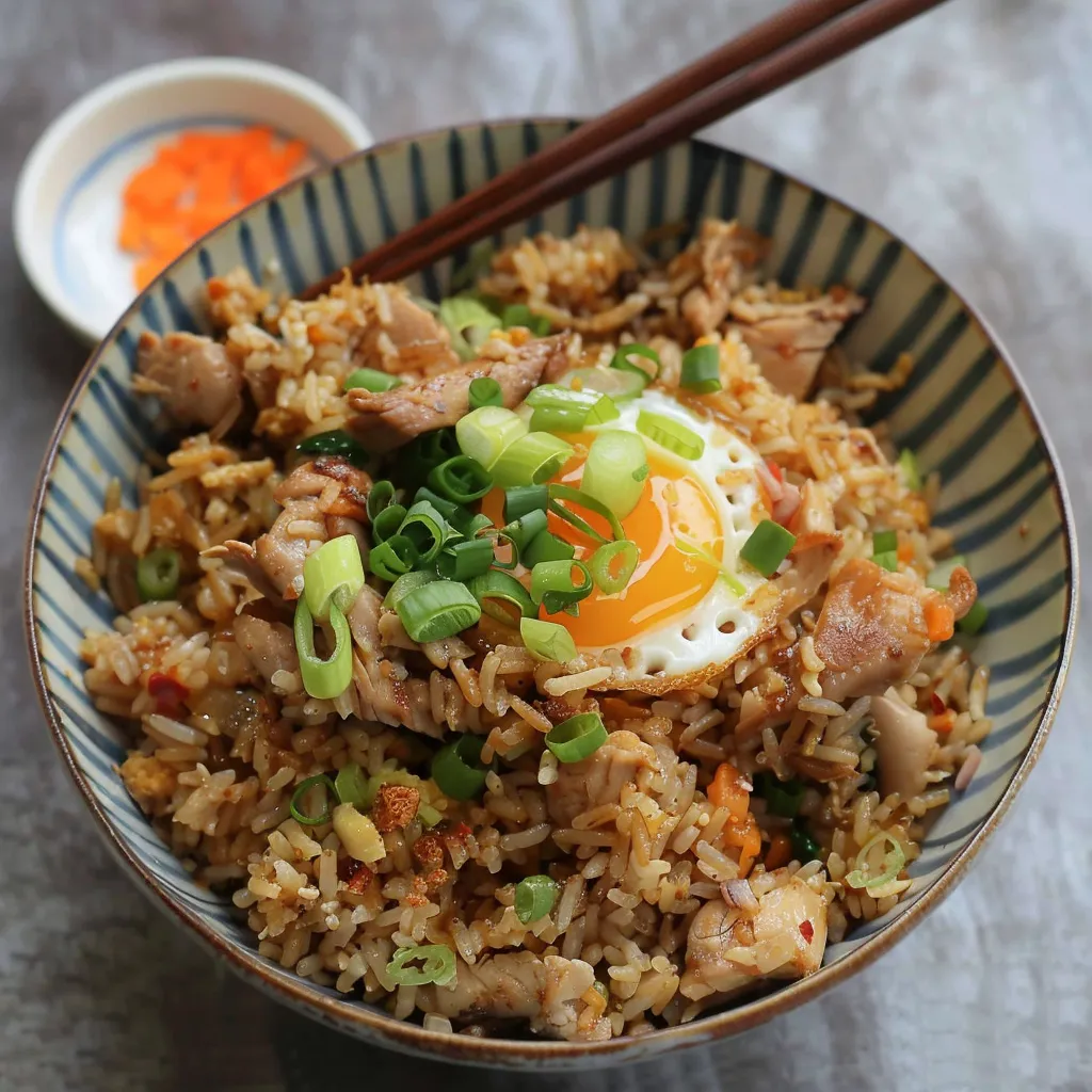 Traditional Thai Chicken Fried Rice (Khao Pad Kai)