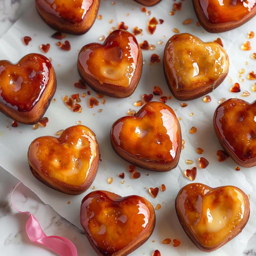 Heart-Shaped Crème Brûlée Donuts for Valentine’s Day