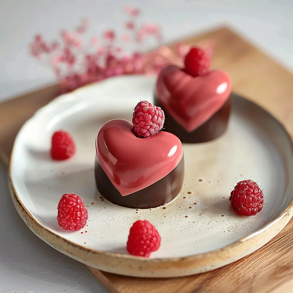 Chocolate Raspberry Heart - Gourmet Valentine's Dessert