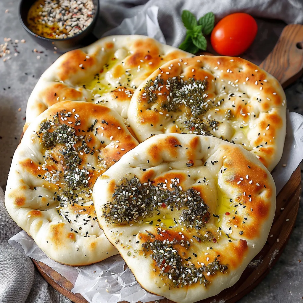 Manakish with Cheese and Za'atar