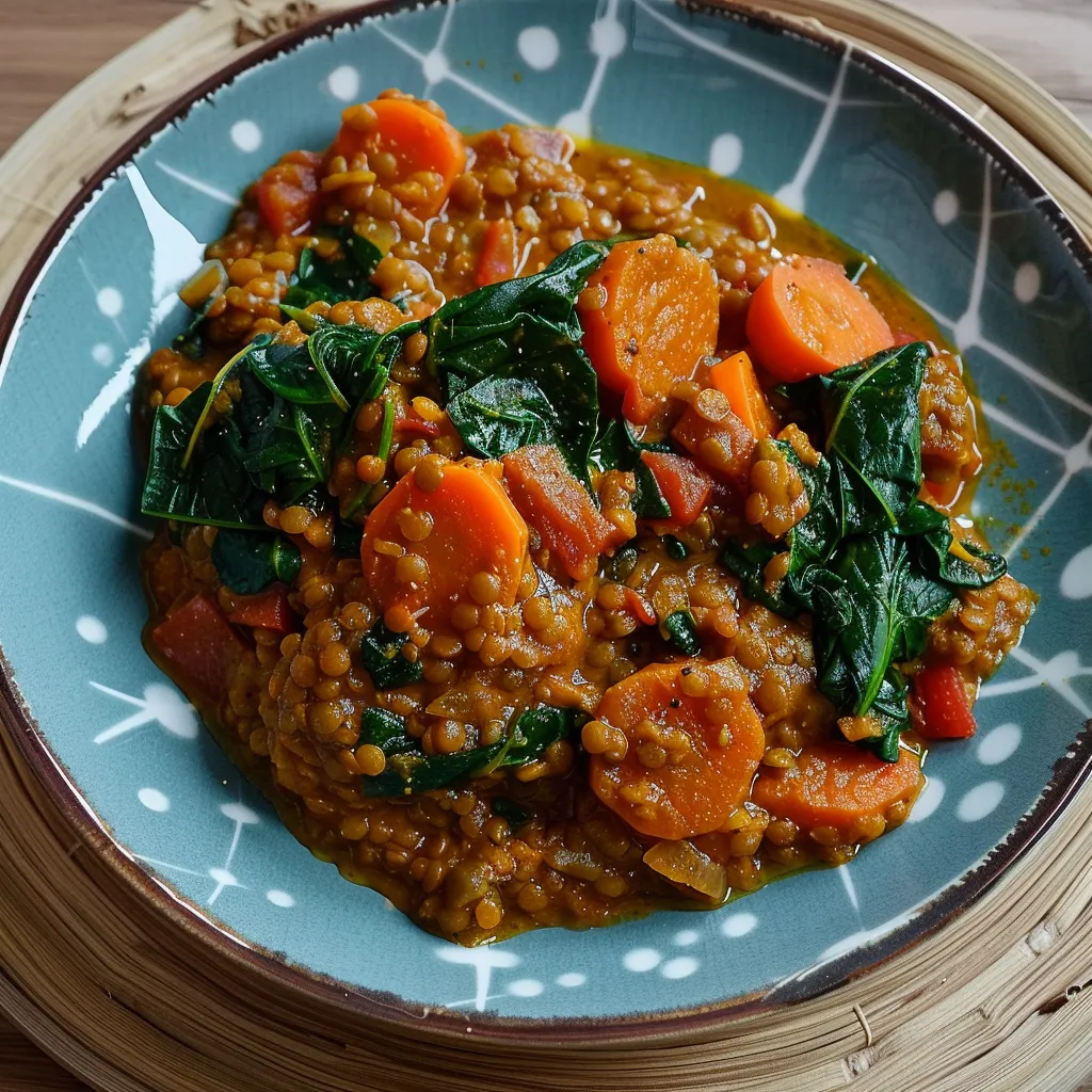 Lentils and carrots stew