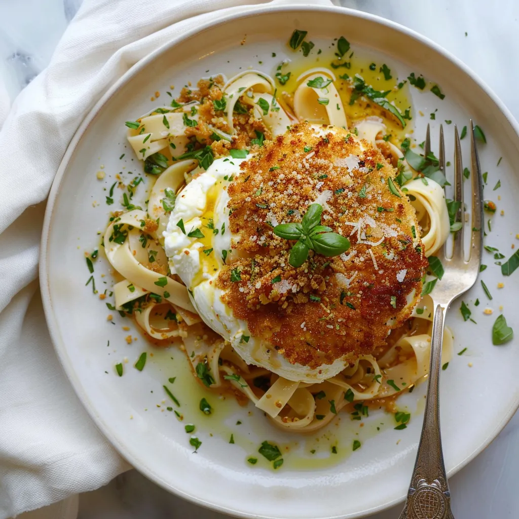 Panko Fried Burrata - Easy Gourmet Recipe