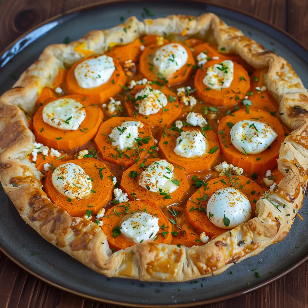 Carrot and Goat Cheese Tart - Easy Recipe