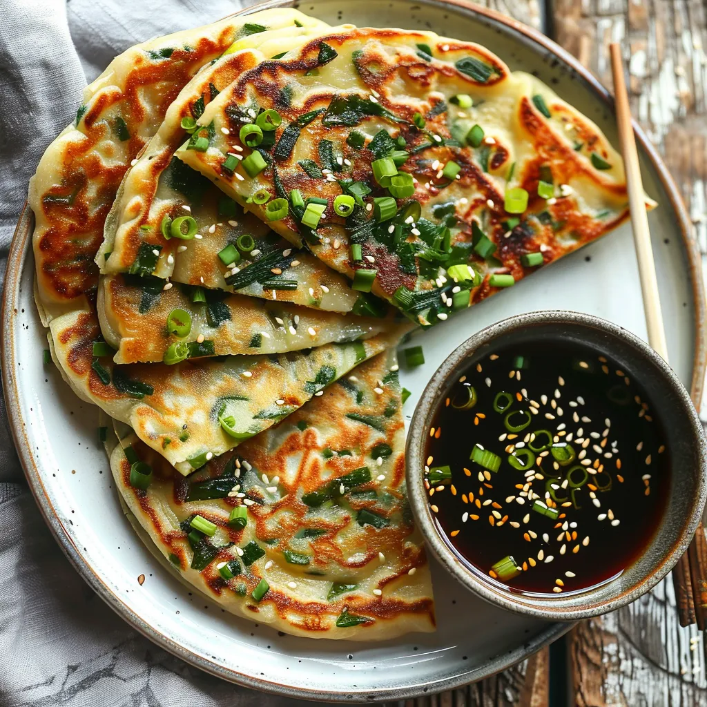 Flavorful Korean Scallion Pancakes