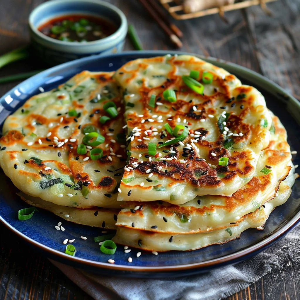 Korean Green Onion Pancakes - Vegan Recipe