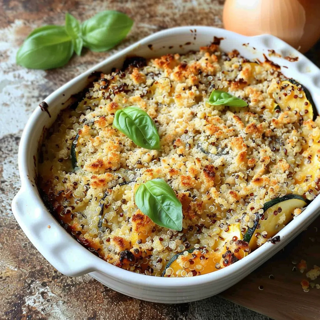 Quinoa and Zucchini Gratin - Savory Vegetarian Recipe