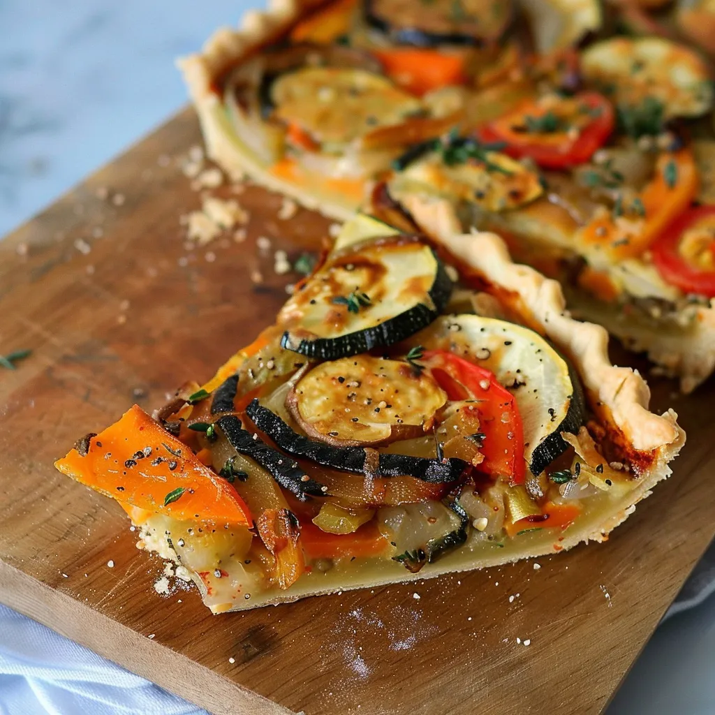 Roasted Vegetable Tart - Gluten-Free and Flavorful