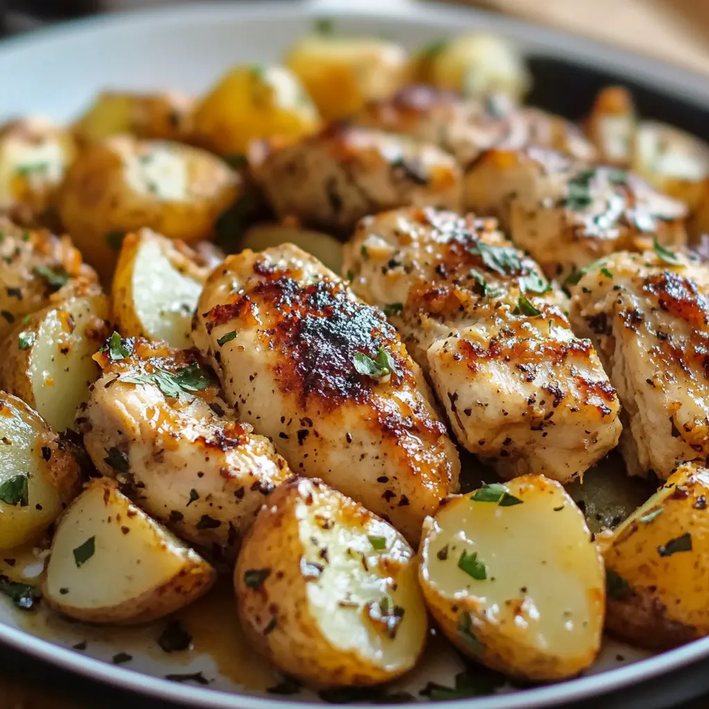 Simple Garlic Parmesan Chicken and Potatoes