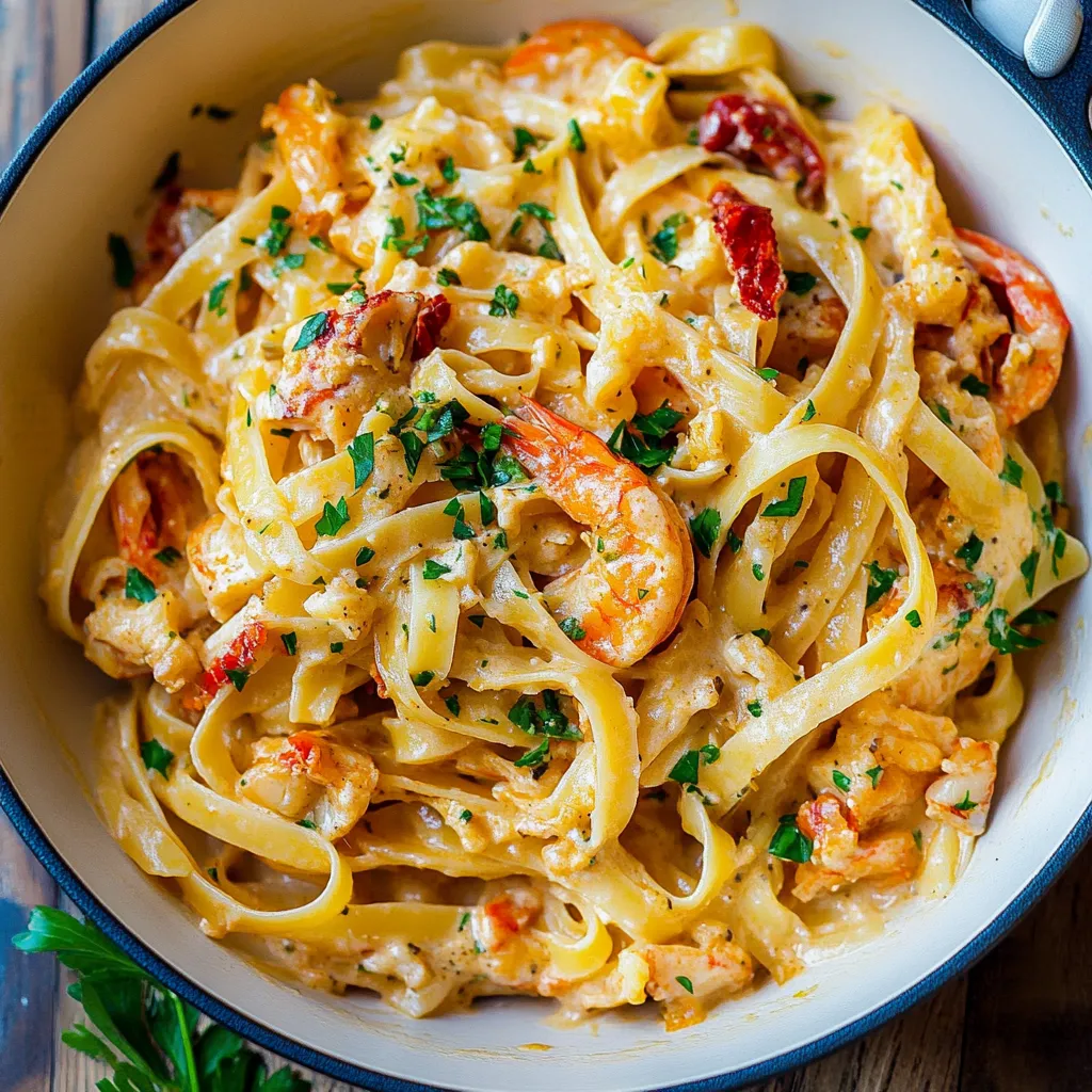 Creamy Crawfish Fettuccine