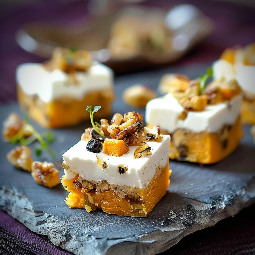 Carrot goat cheese brownie