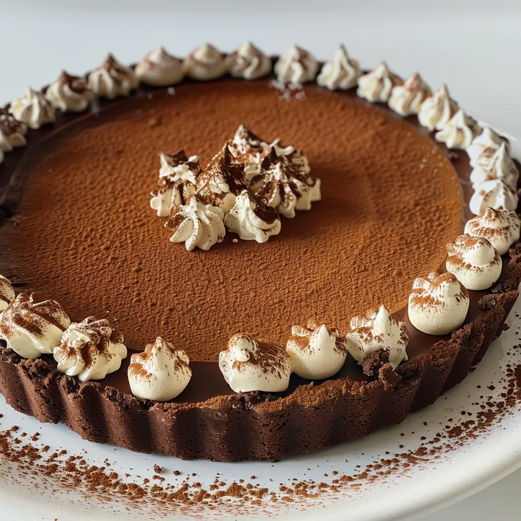 Chocolate tart ricotta
