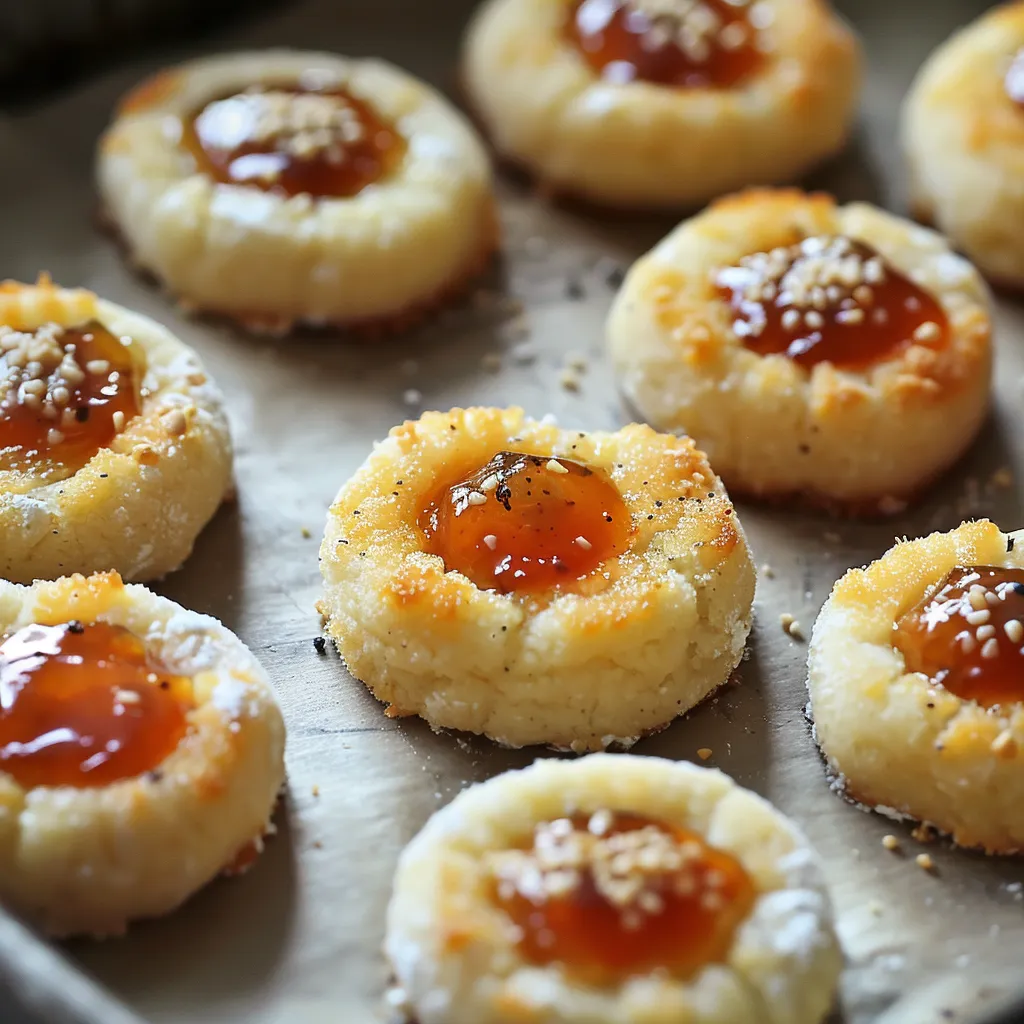 Tasty cheese bites with spicy jelly center