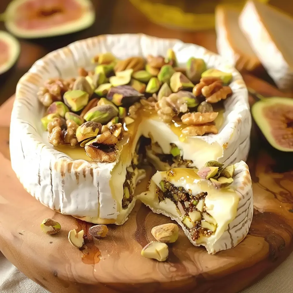 Cheese filled with nuts