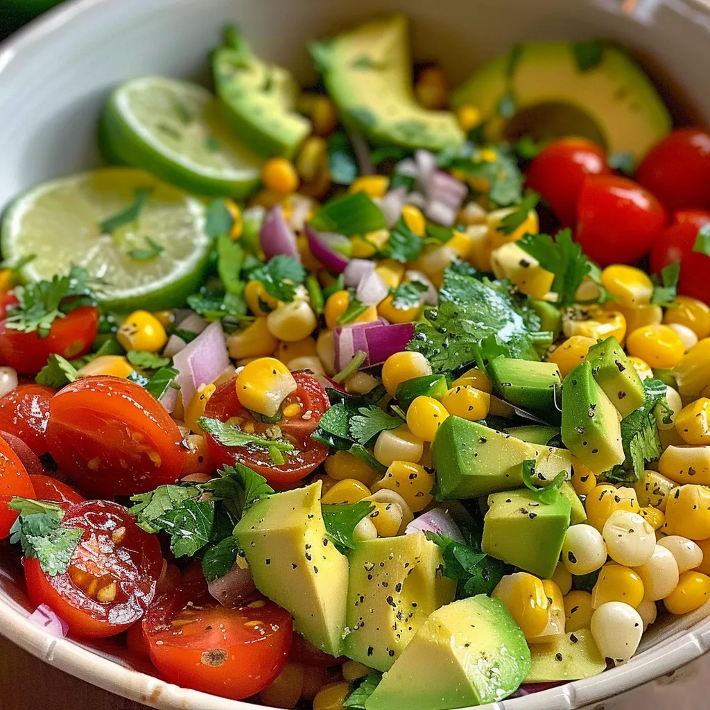 Corn and avocado mix