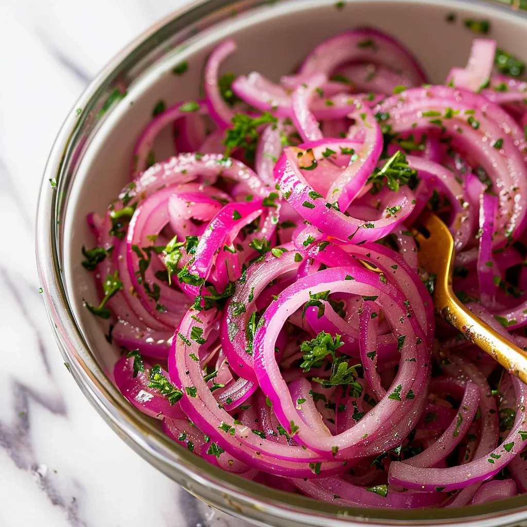 Make red onions with sumac easily