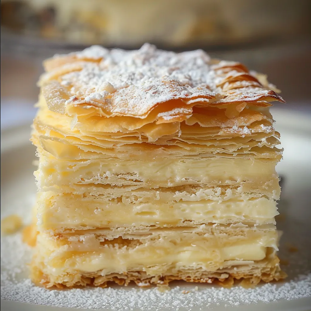 Homemade Russian Napoleon layered cake