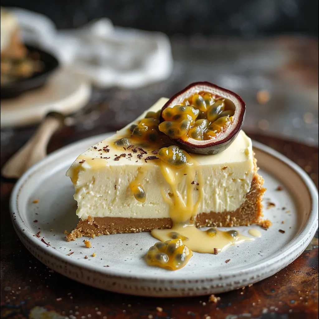 White chocolate passion cake