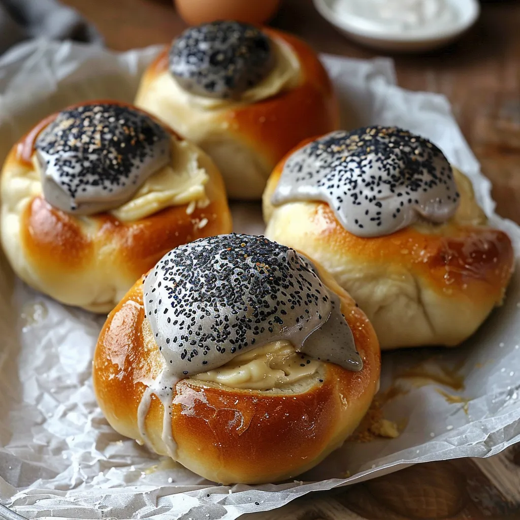 Black sesame milk bread