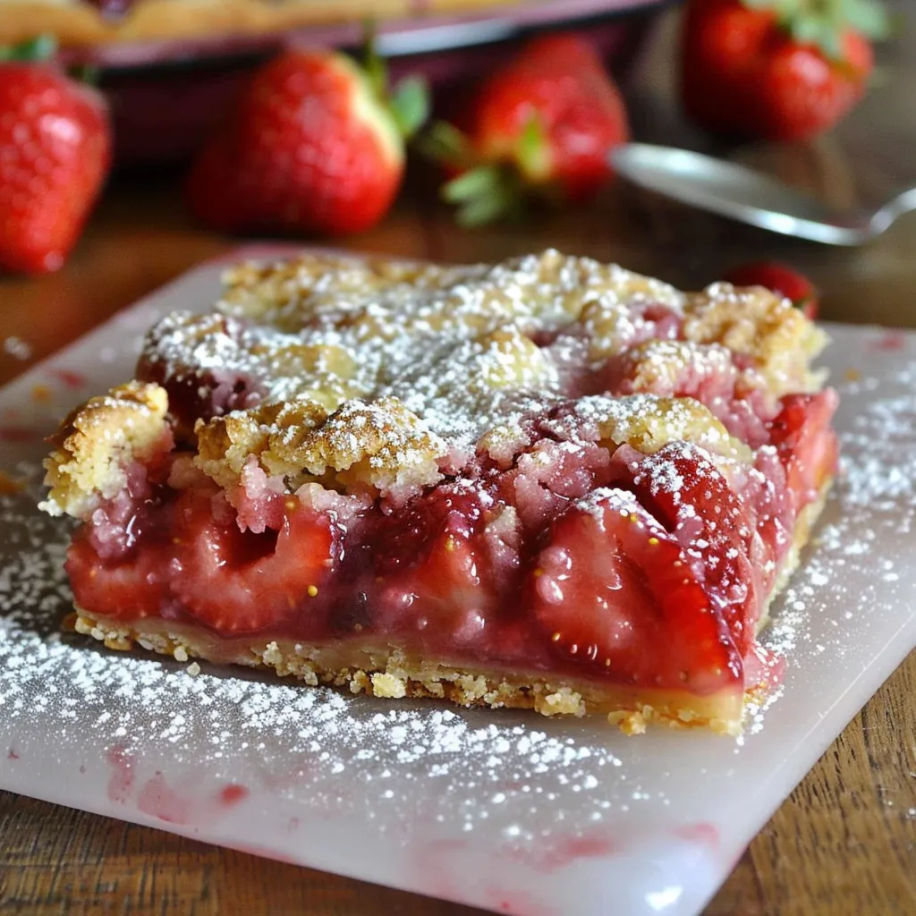 Crispy Strawberry Bars