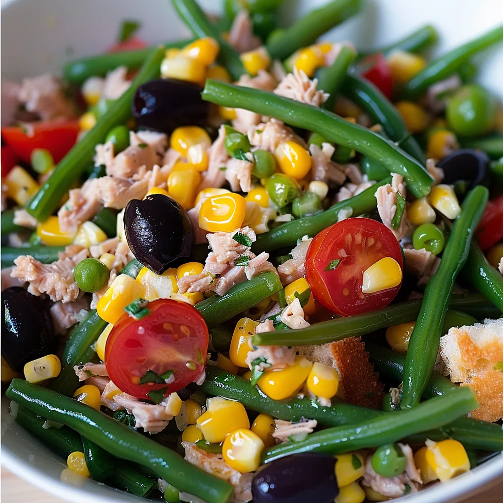 Crunchy bean tuna bowl