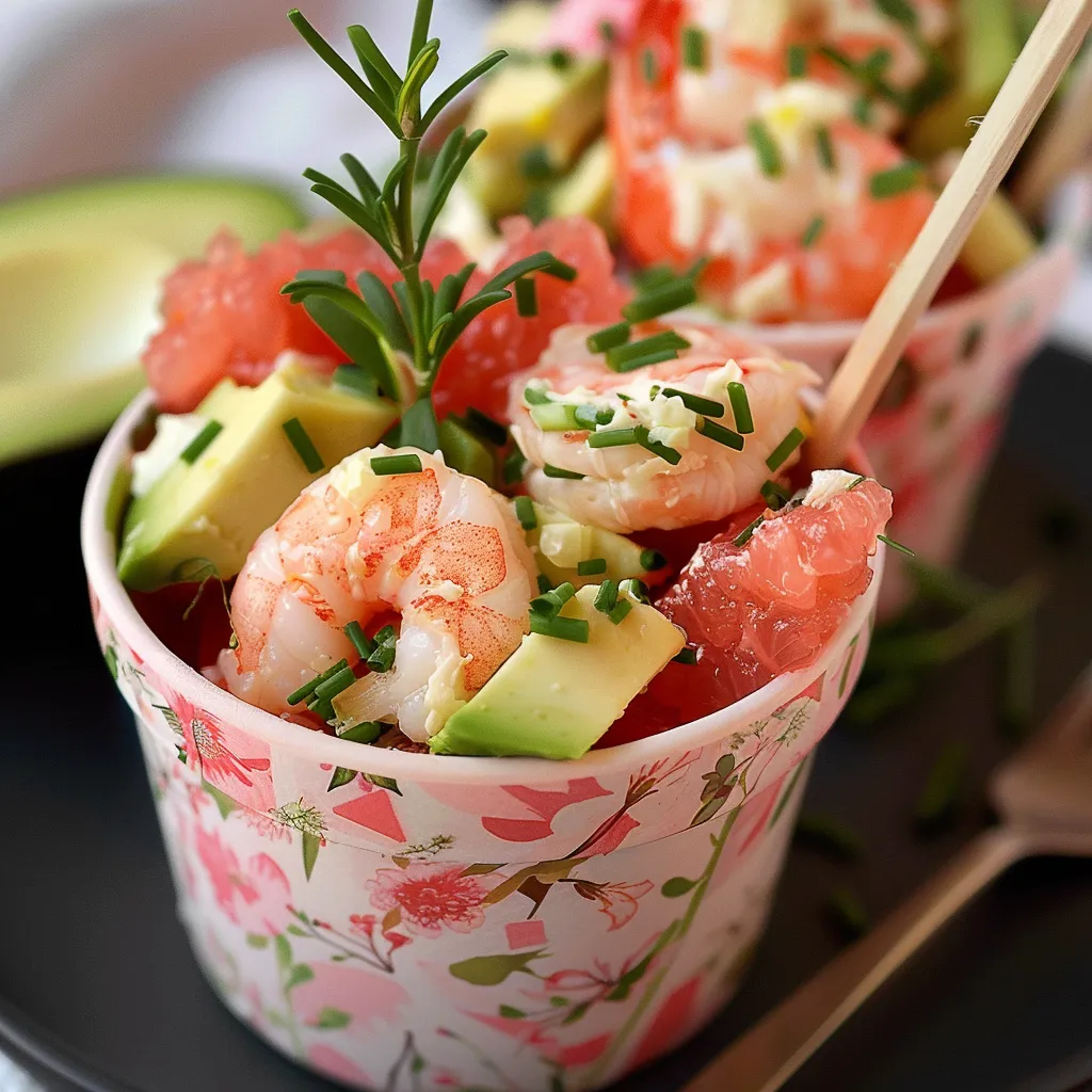 Chilled mini salad, summer vibes on a plate