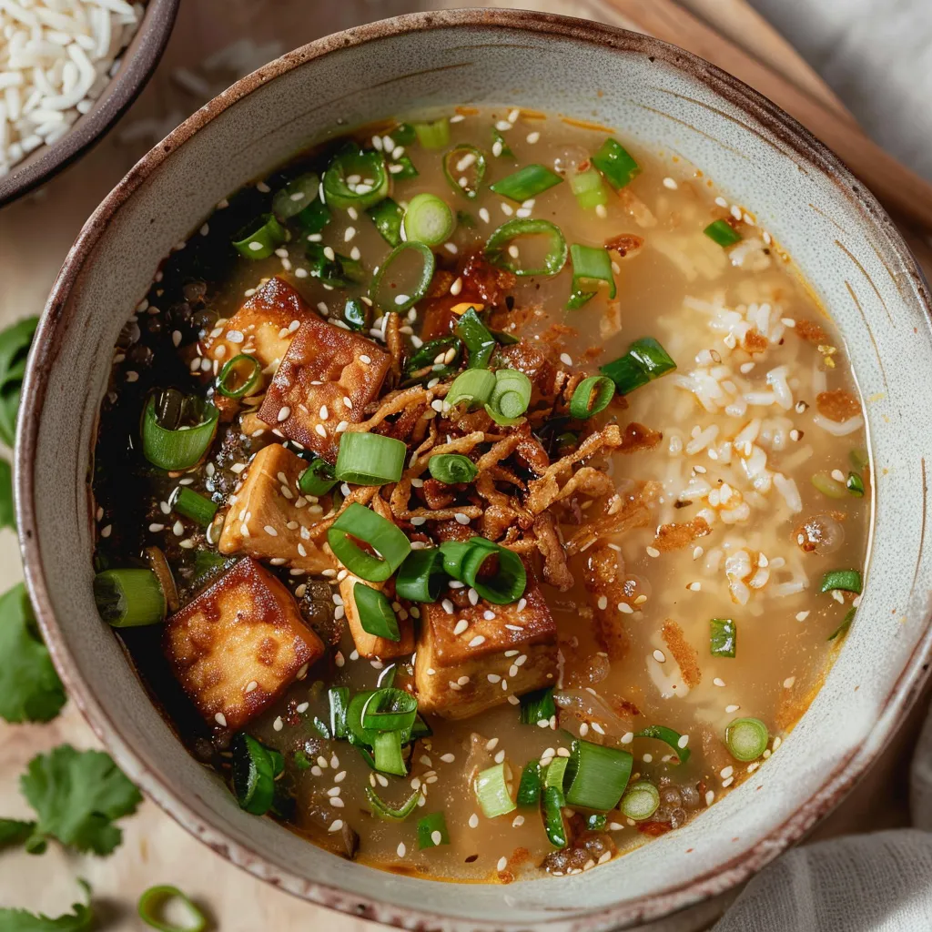 Miso tofu ginger soup