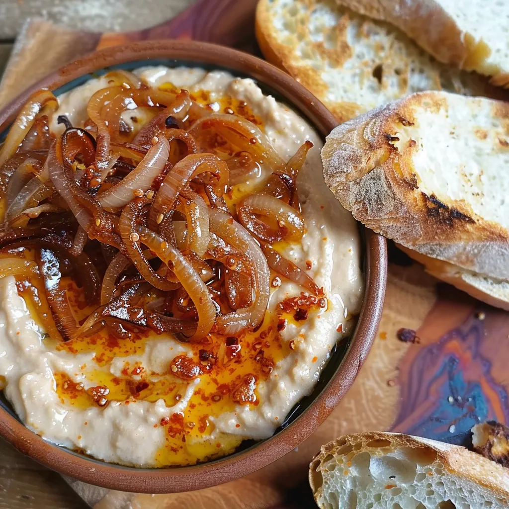 Make authentic Fasole Batuta with white beans and caramelized onions