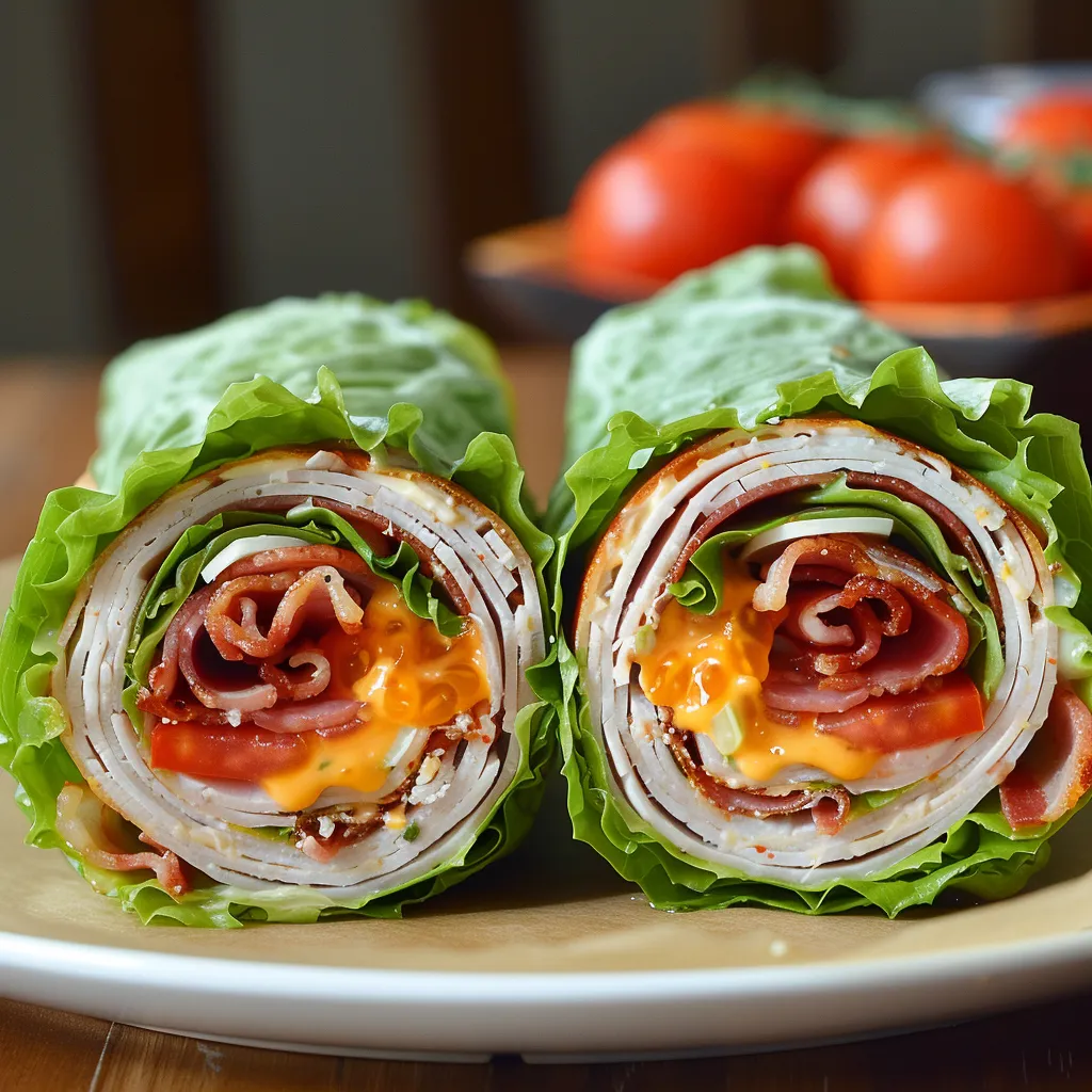 Crunchy turkey bacon wraps