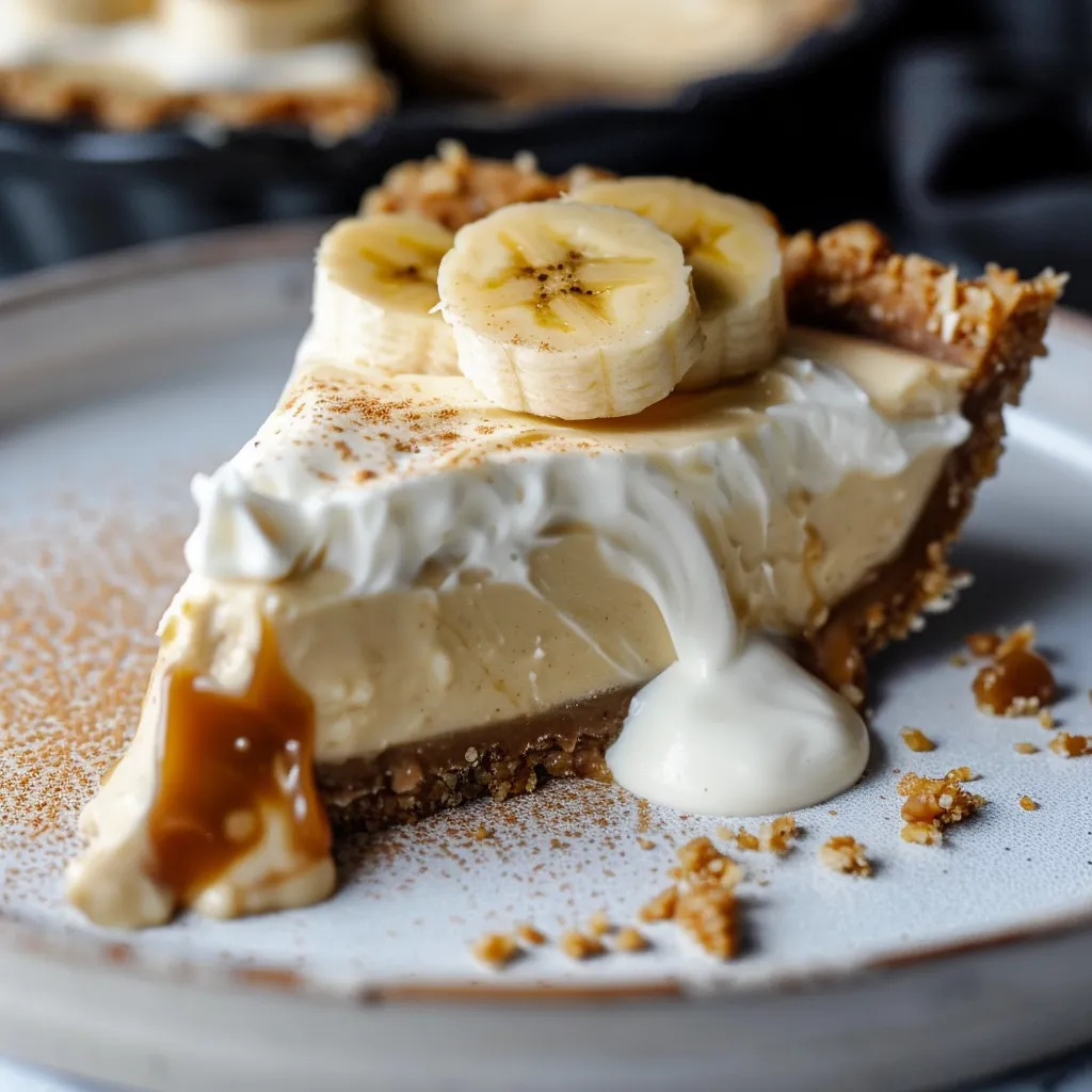 Delicious banana tart