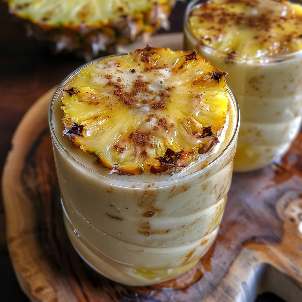 Pineapple lassi with spices