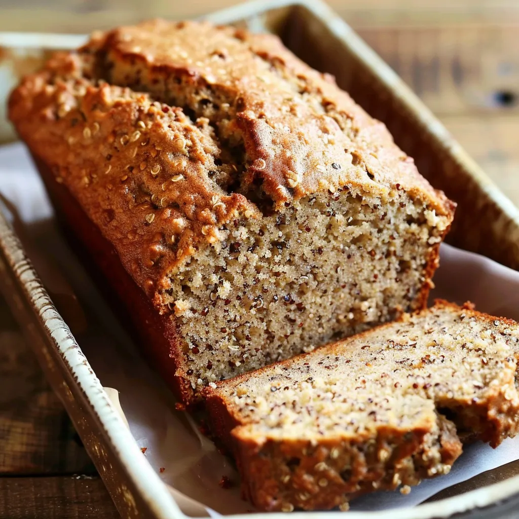 Soft Banana Quinoa Bread