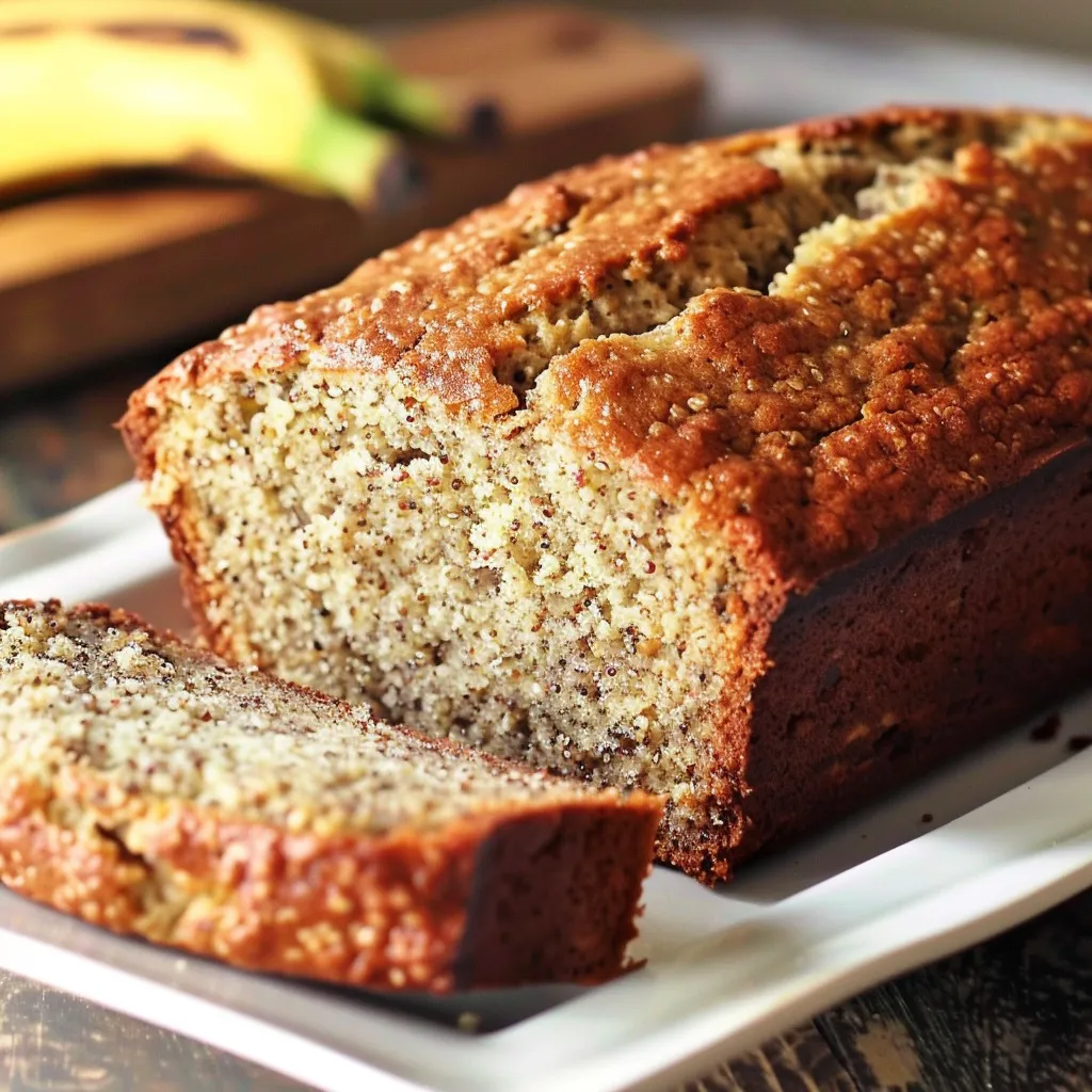 Banana loaf with a touch of quinoa