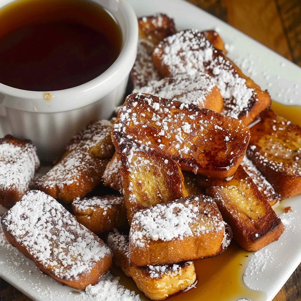 Vegan French toast bites
