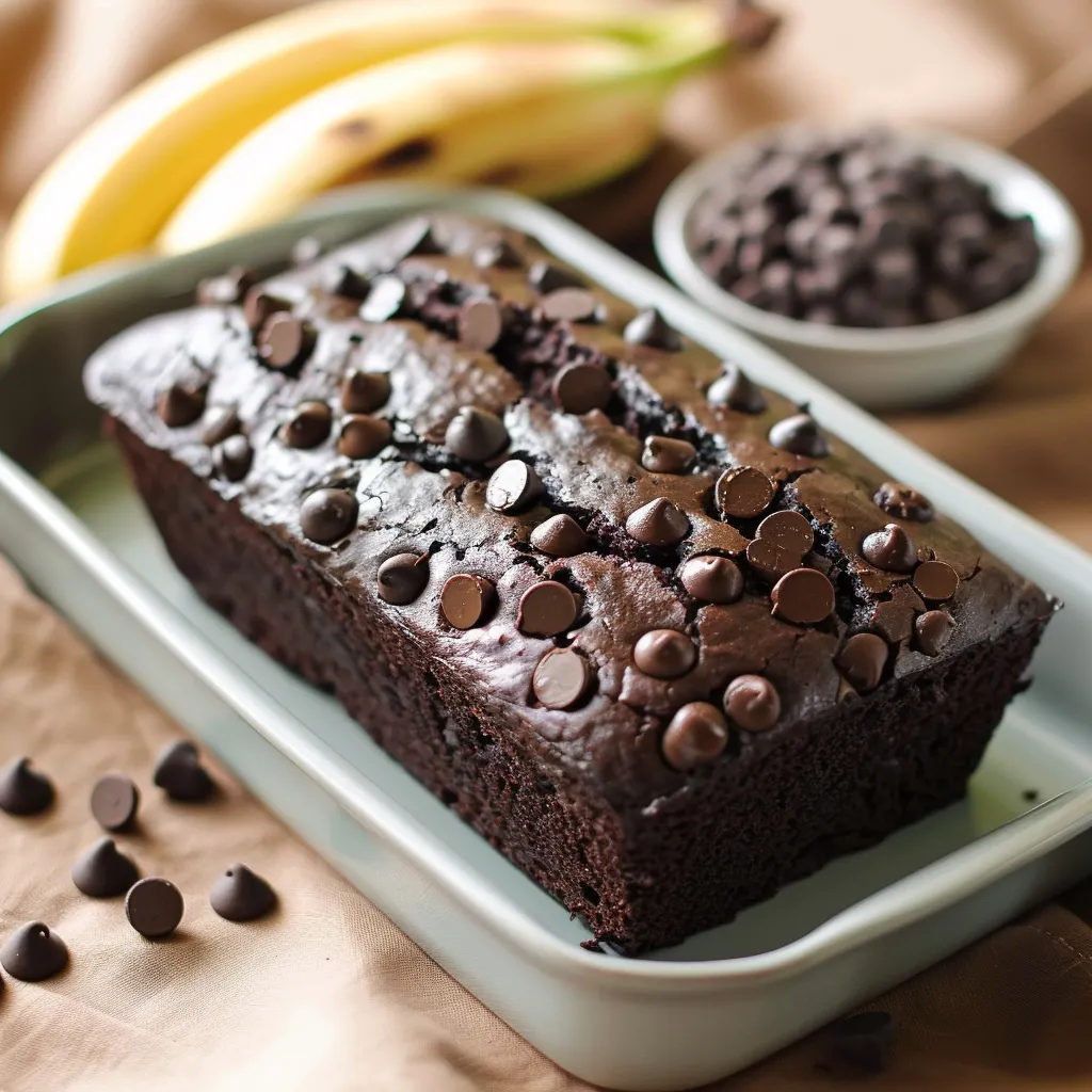 Rich chocolate zucchini loaf