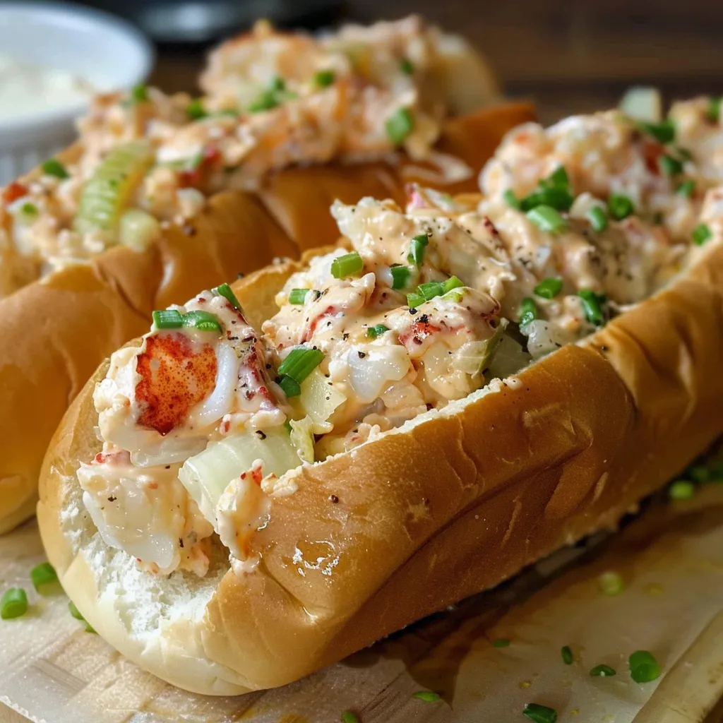 Lobster filled bread