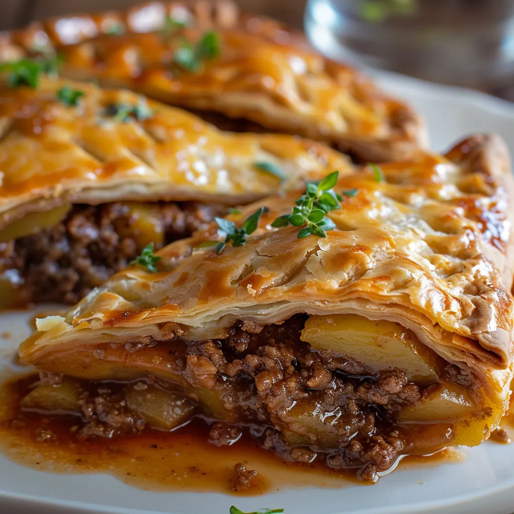 Homemade meat pie