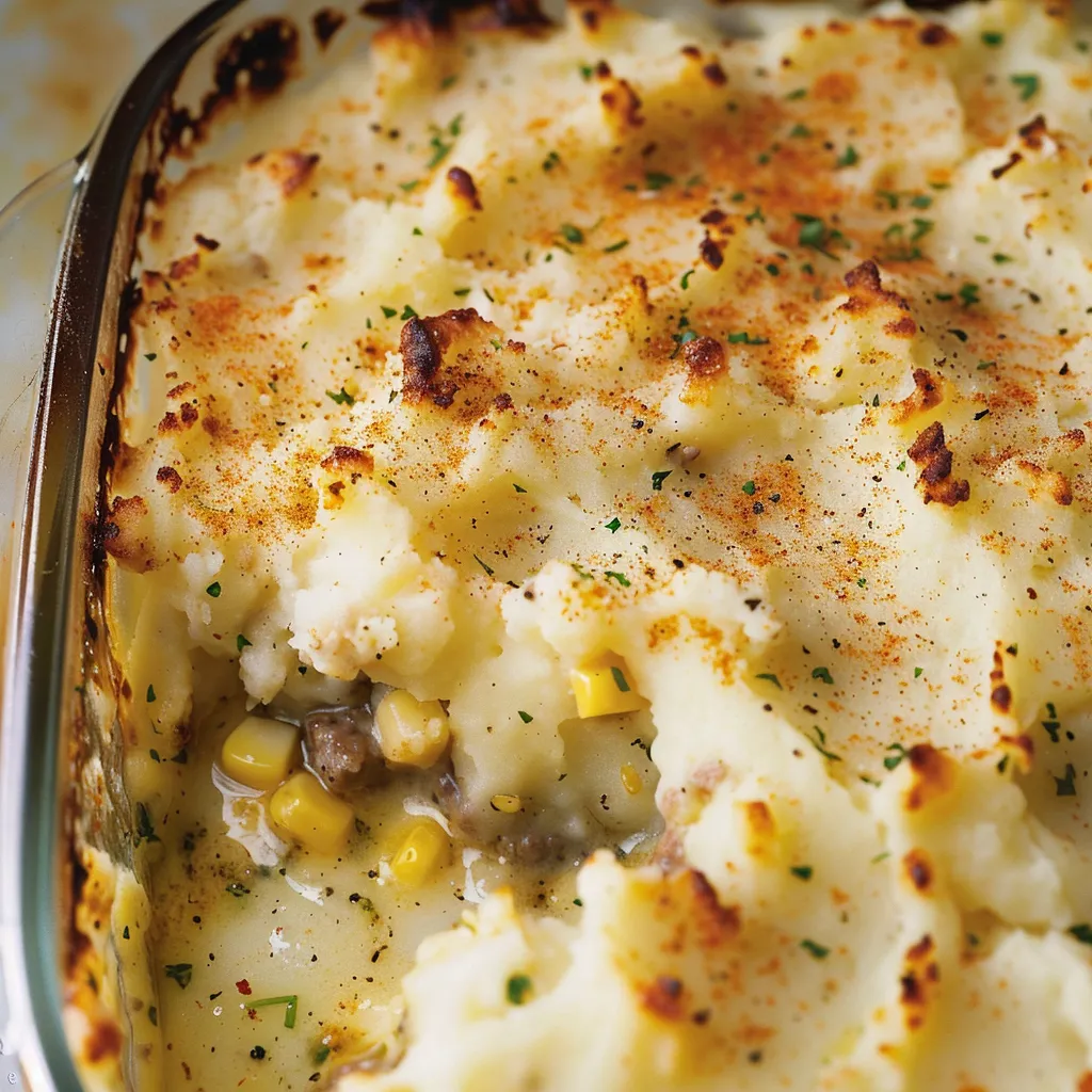 Tasty homemade shepherd's pie