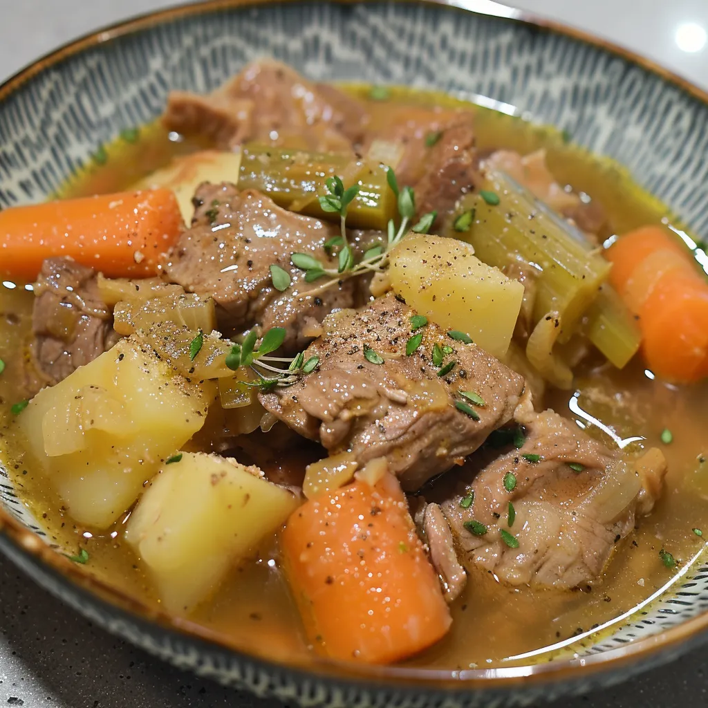 Make a delicious beef and veggie stew