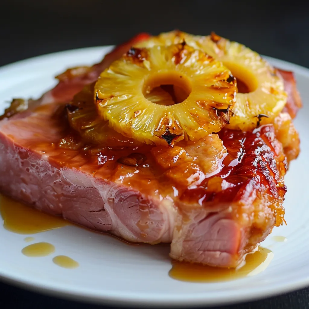 Ham pineapple syrup casserole