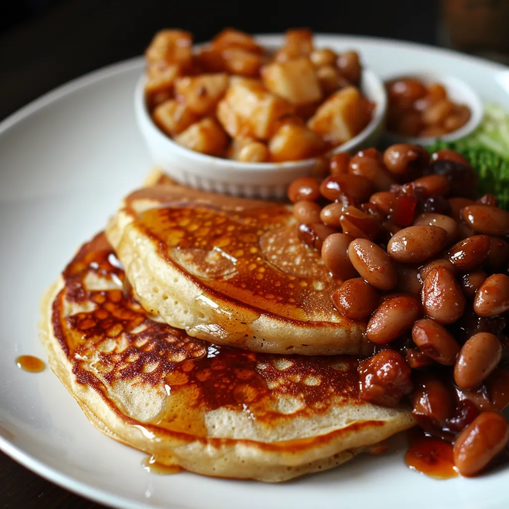 Buckwheat galettes with beans