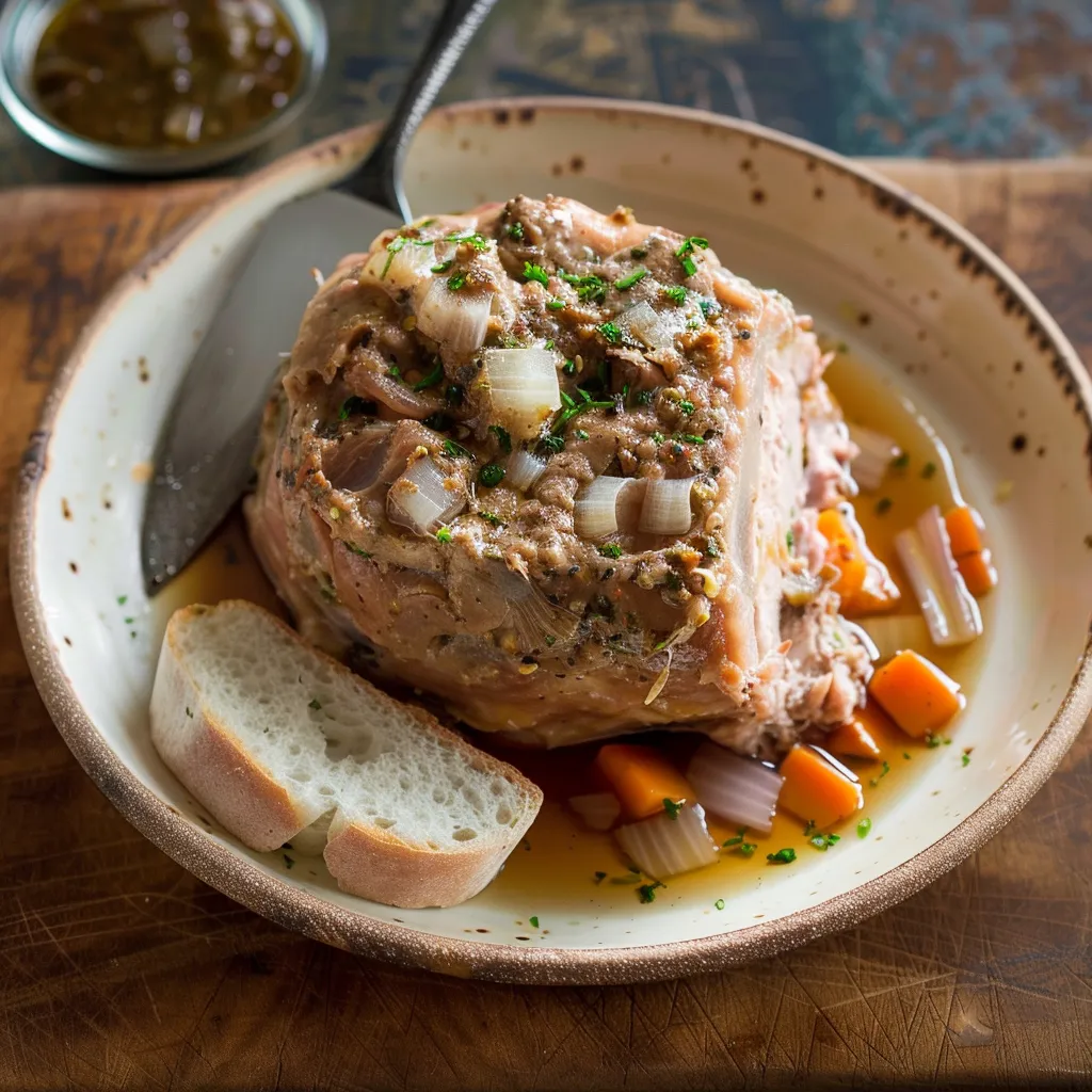 Homemade head cheese Quebec style