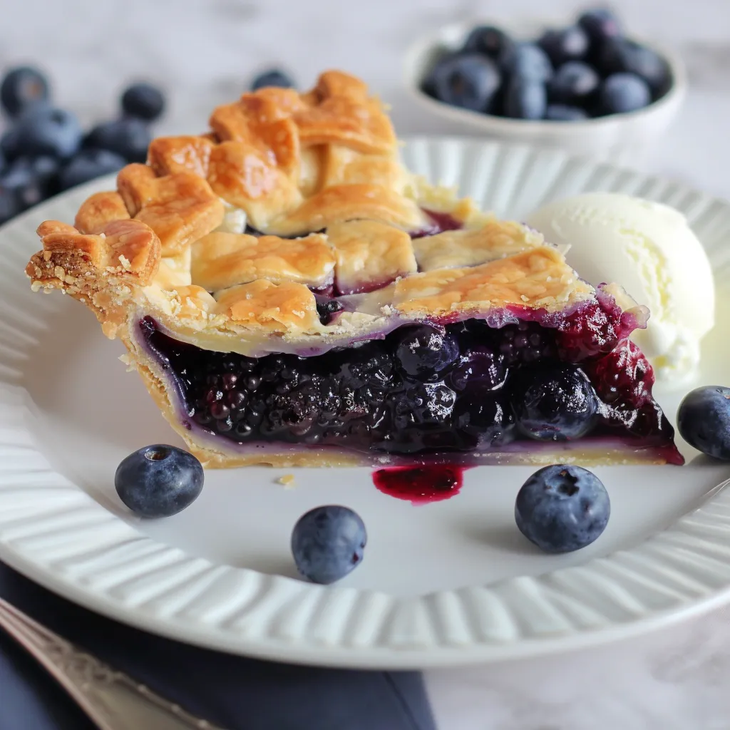 Delicious blueberry tart