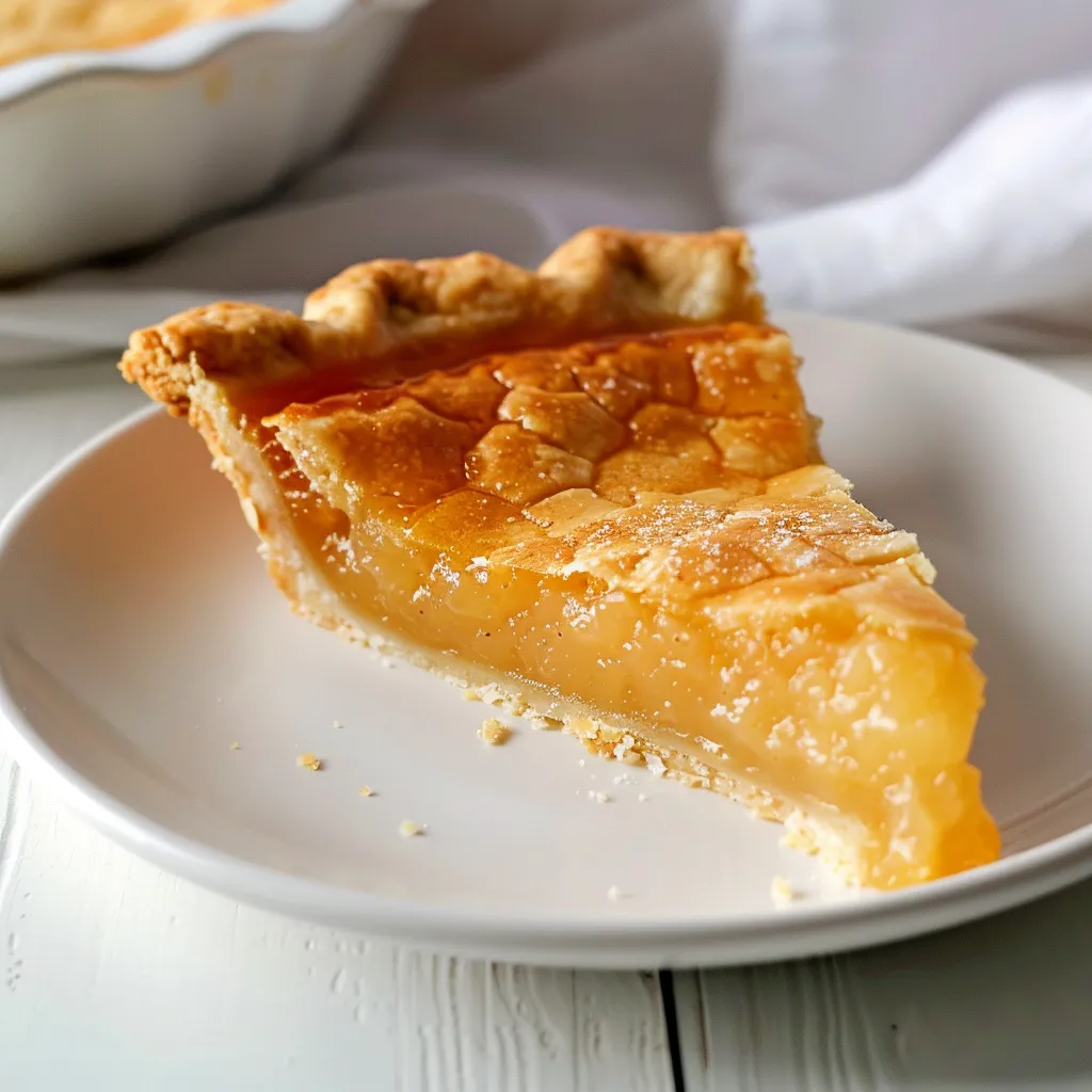 Homemade maple syrup tart