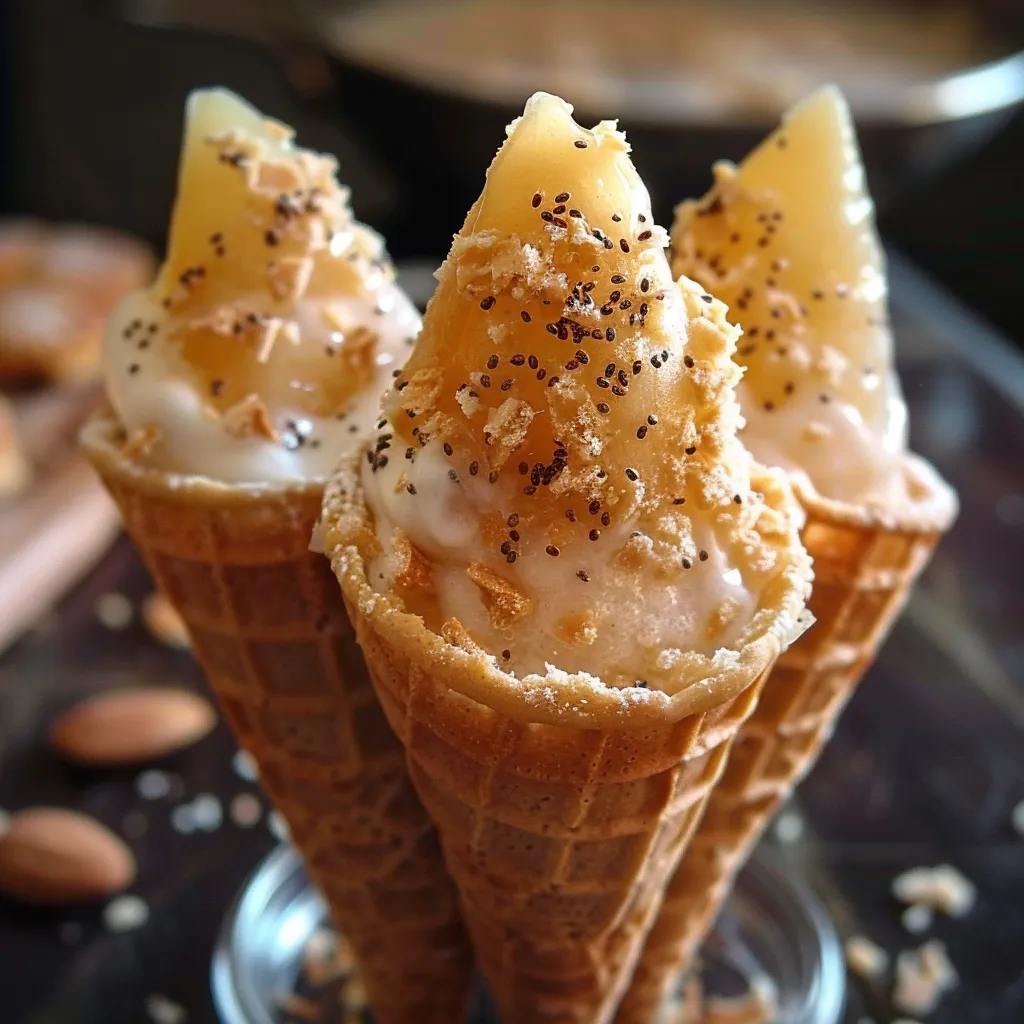 Maple taffy cones