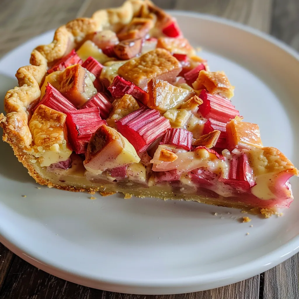 Make a quick, tasty rhubarb tart