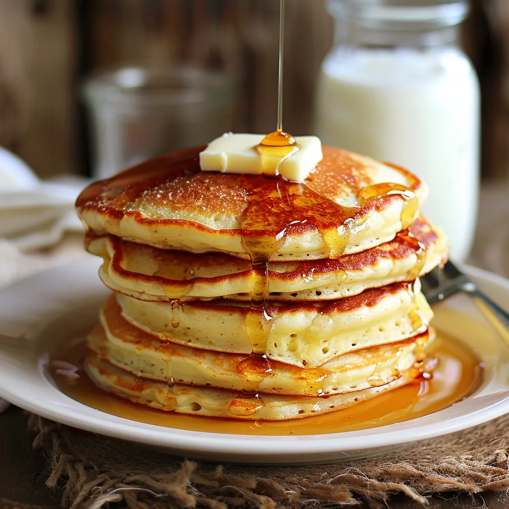 Make classic extra thick pancakes from scratch