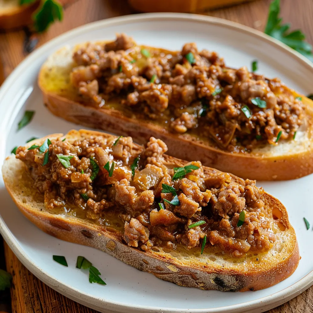 Savory Pork Toasts