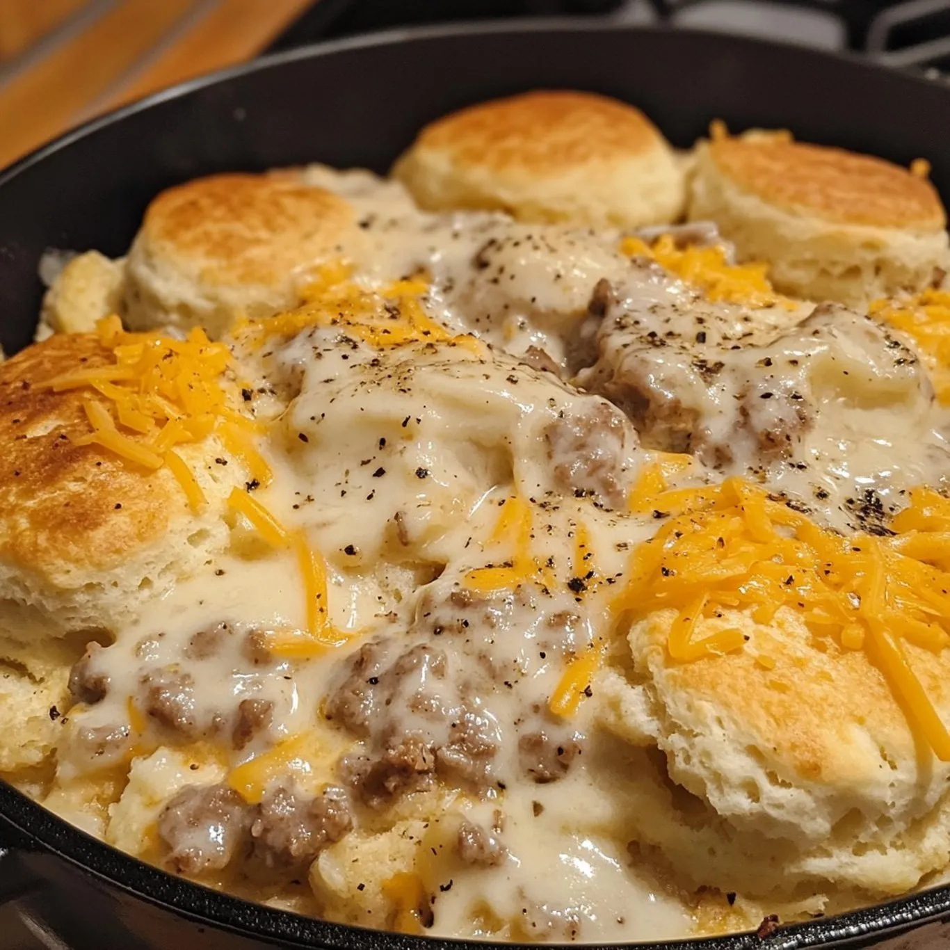 Savory Cheese Gravy Bake