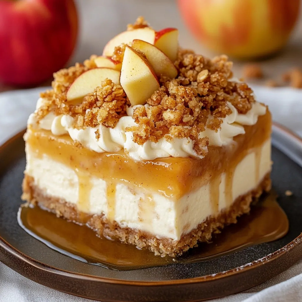 Apple Crisp Cheesecake