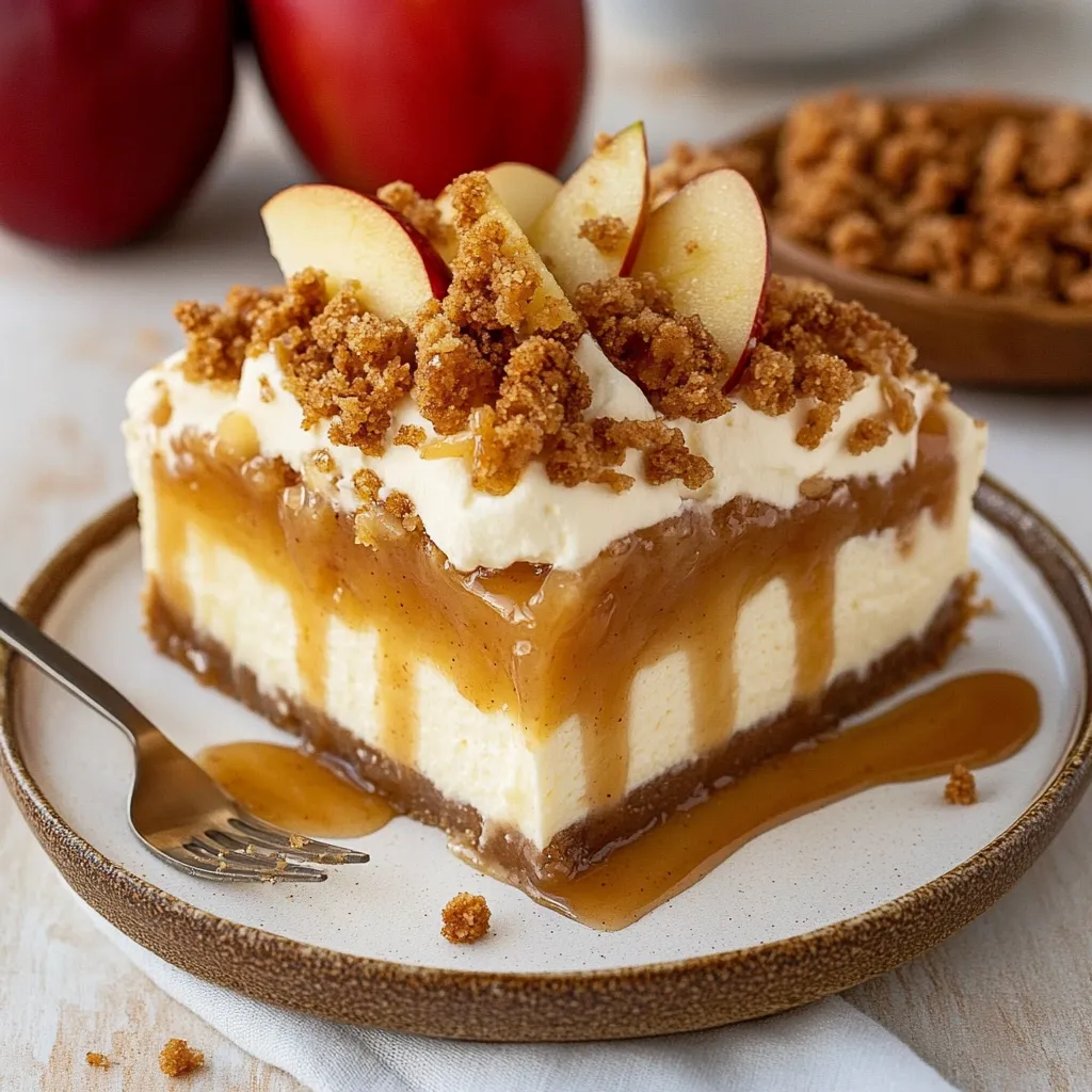 Apple Crisp Cheesecake Delight
